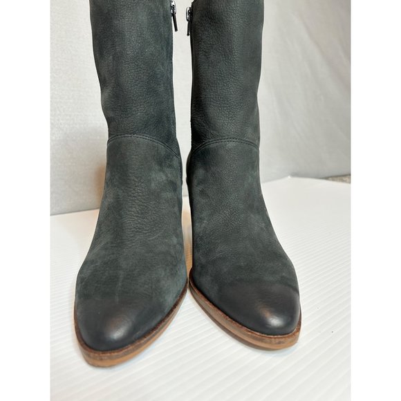 Lucky Brand Size 9M Suede Block Heel Western Casual Mid Calf Boots - Picture 4 of 9